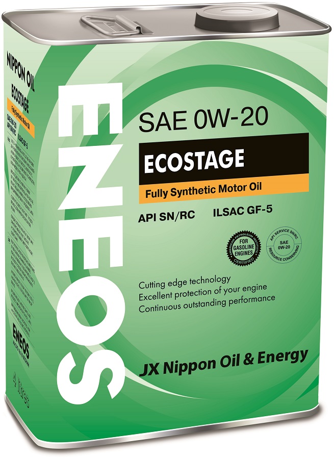 Купить запчасть ENEOS - 8801252022022 Ecostage 100% Synt. SN 0/20 4л