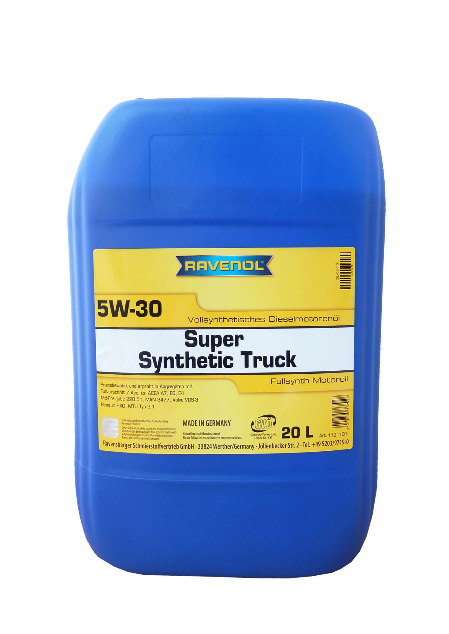 Купить запчасть RAVENOL - 4014835767928 Super Synthetic Truck SAE5W30 (20 л)