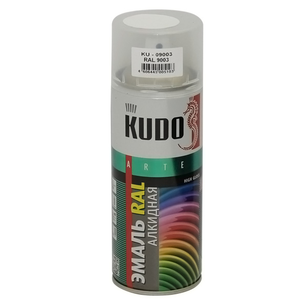 Купить запчасть KUDO - KU09003 Краска универсальная RAL 9003, 520мл