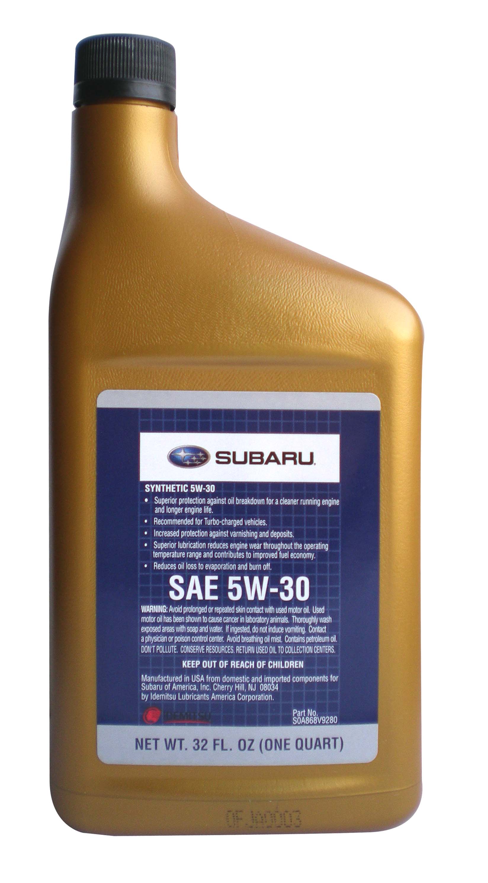 Купить запчасть SUBARU - SOA868V9280 Motor Oil 5W-30