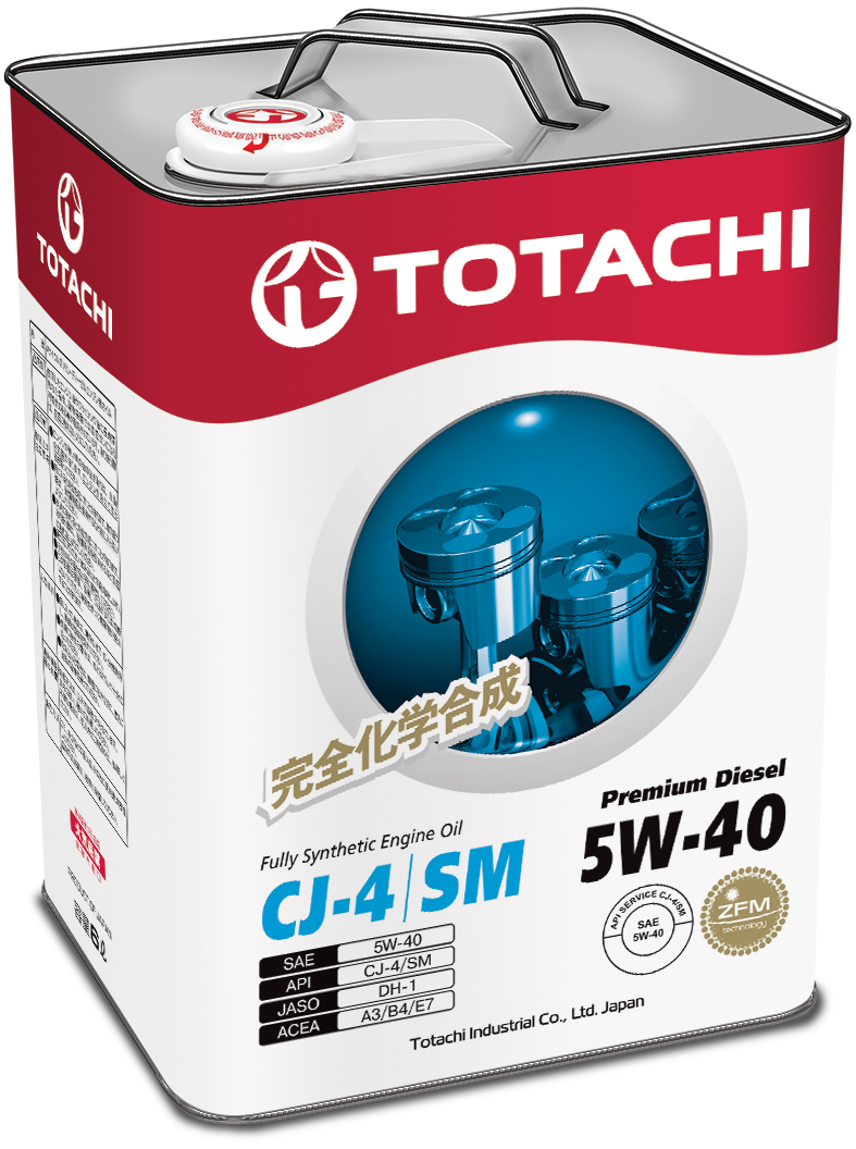 Купить запчасть TOTACHI - 4562374690752 Premium Diesel Fully Synthetic CJ-4/SM 5W-40, 6л
