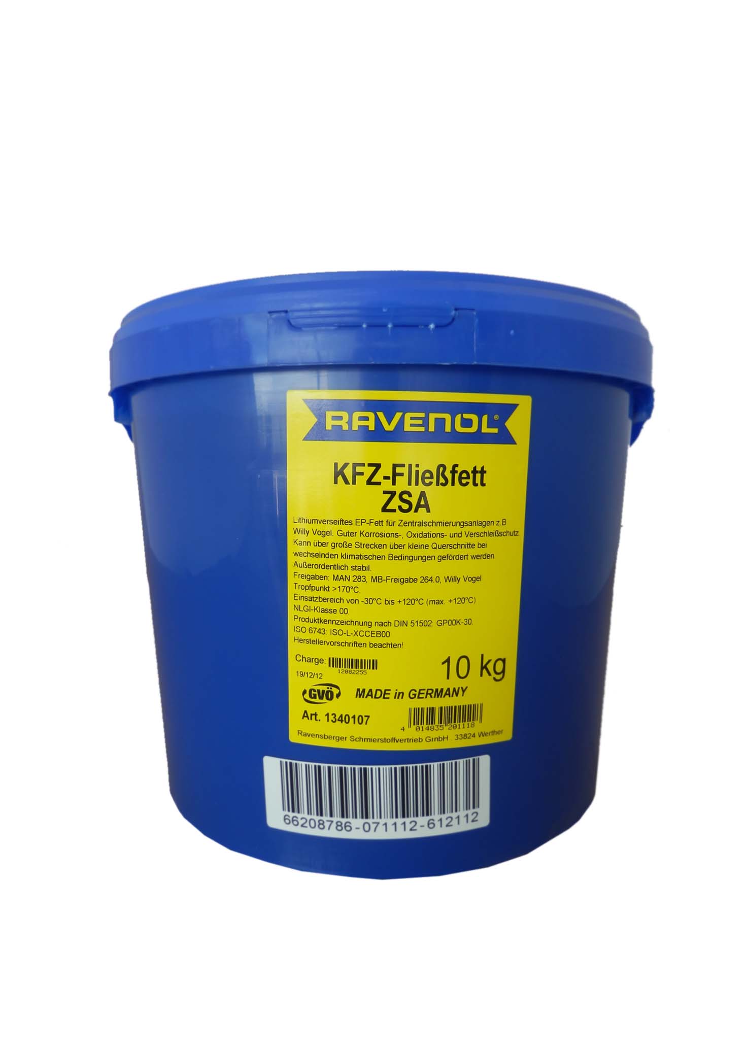 Купить запчасть RAVENOL - 4014835201118 Смазка для централизованных систем смазки Fliebfett ZSA