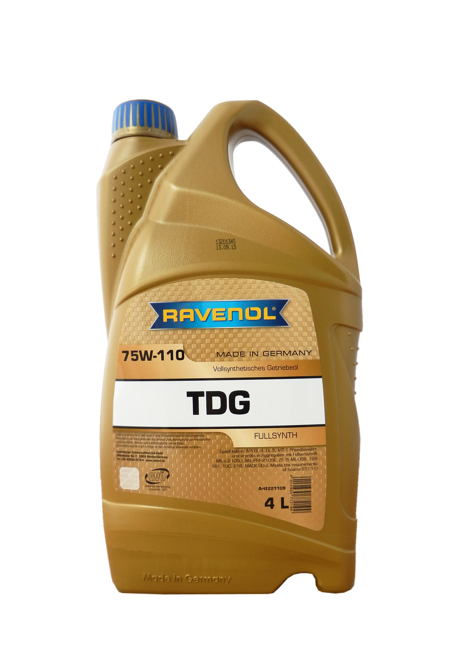 Купить запчасть RAVENOL - 4014835772199 Трансмиссионное масло  TDG SAE 75W-110 (4л)