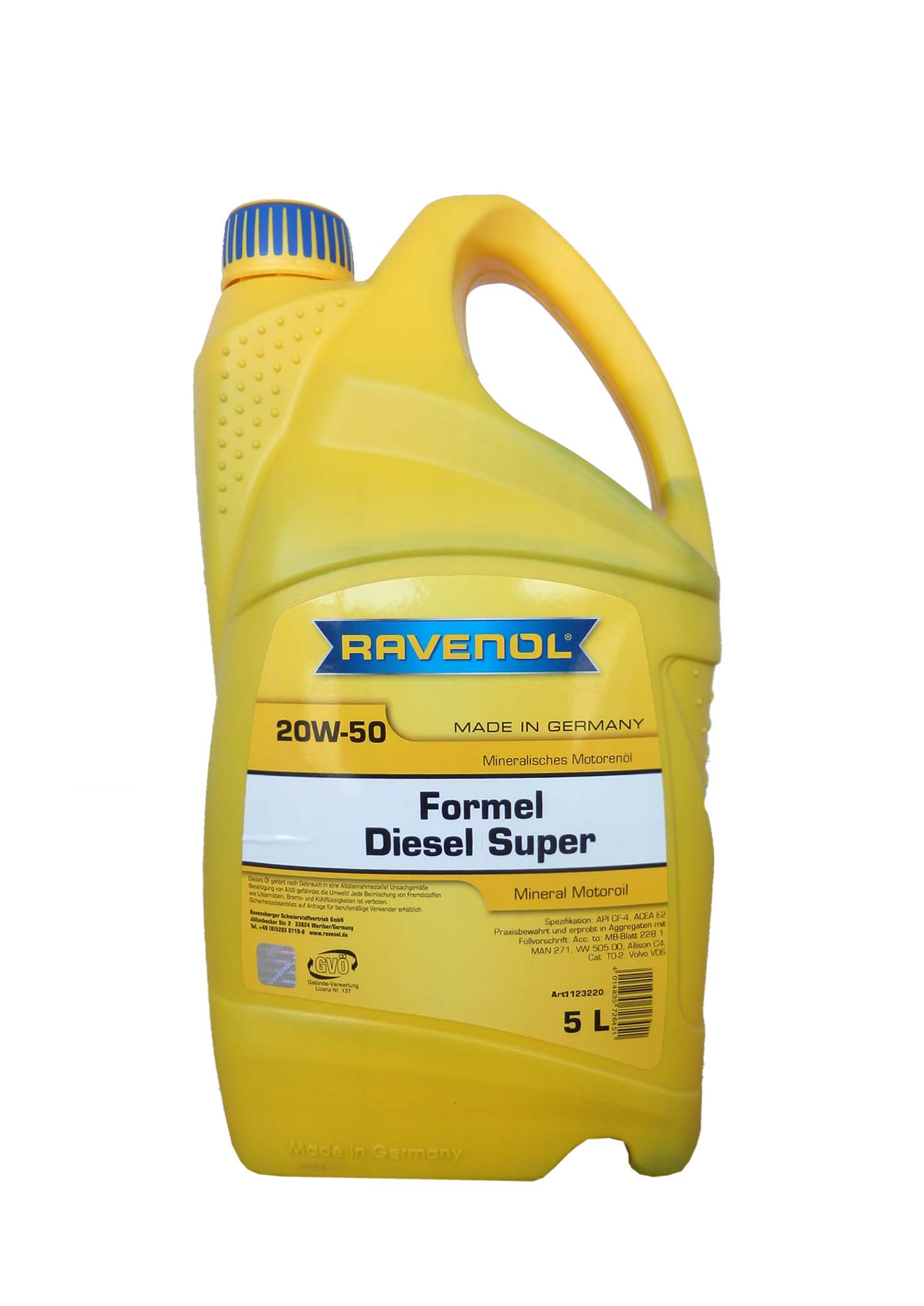 Купить запчасть RAVENOL - 4014835726451 Formel Diesel Super SAE 20W-50