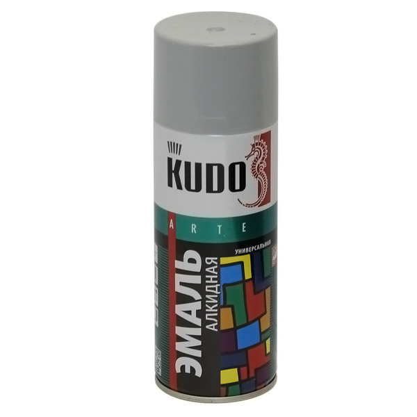 Купить запчасть KUDO - KU1017 Краска универсальная светло-серая 520 мл