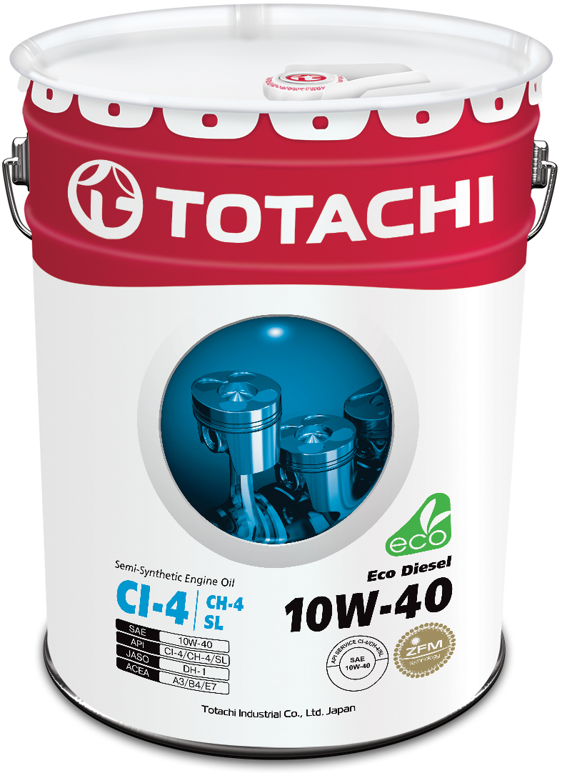 Купить запчасть TOTACHI - 4562374690547 Eco Diesel Semi-Synthetic CI-4/CH-4/SL 10W-40, 20л