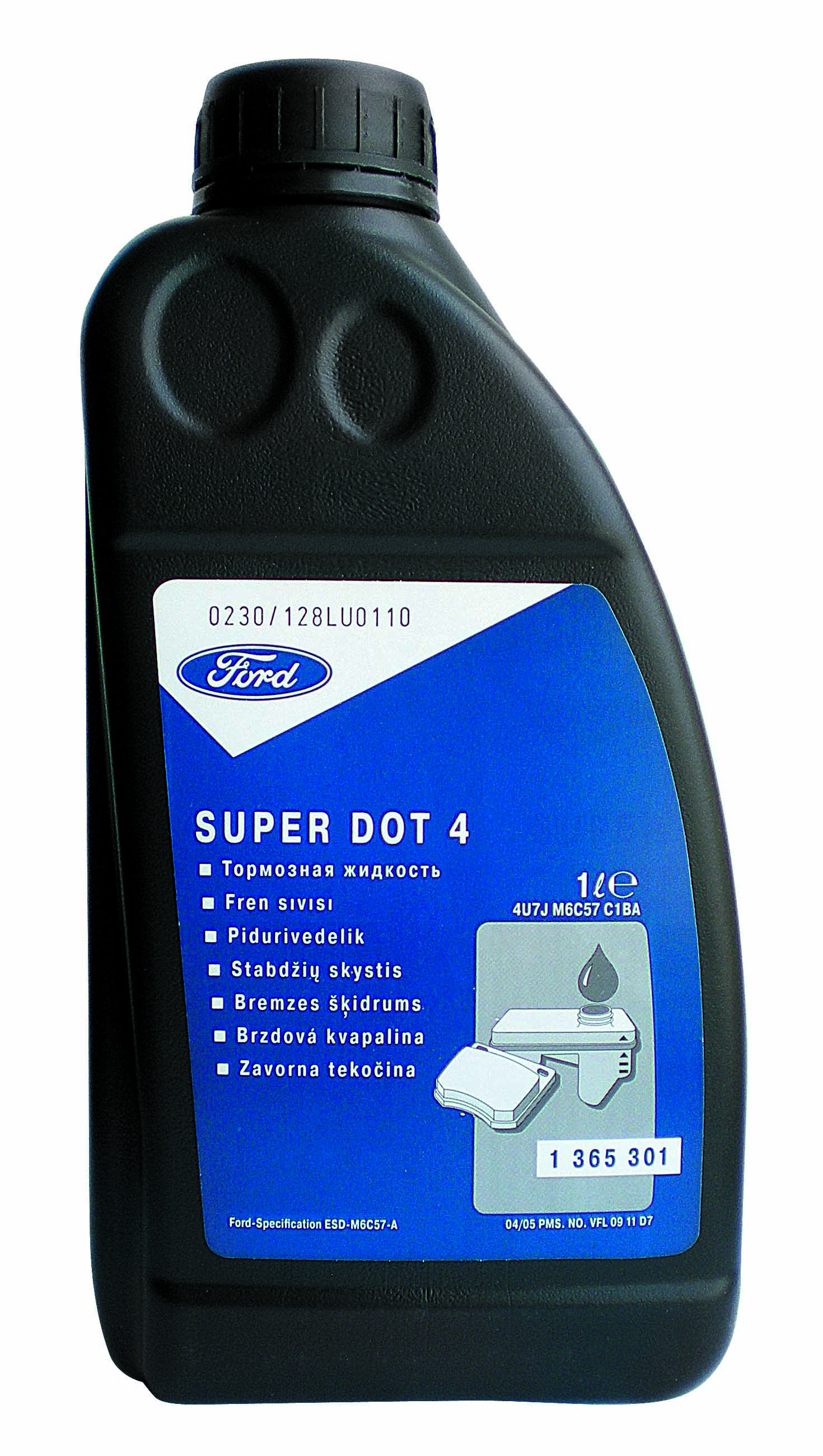 Купить запчасть FORD - 1365301 Тормозная жидкость Super DOT 4, 1л