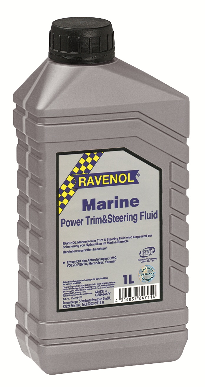 Купить запчасть RAVENOL - 4014835647114 Гидравлическое масло Marine Power Trim u.Steering Fluid ( 1л)