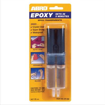 Купить запчасть ABRO - EP300 клей эпоксидный прозрачный в шприце 25 мл