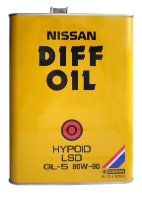 Купить запчасть NISSAN - KLD3180904 Трансмиссионное масло  DIFF OIL Hypoid LSD SAE 80W-90 (4л)