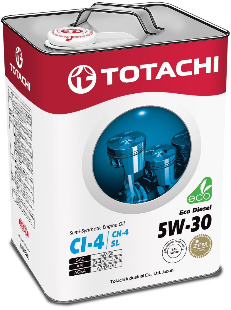Купить запчасть TOTACHI - 4562374690486 Eco Diesel Semi-Synthetic CI-4/CH-4/SL 5W-30, 6л