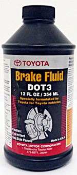 Купить запчасть TOYOTA - 0882380010 Тормозная жидкость DOT 3, Brake Fluid, 0.354л