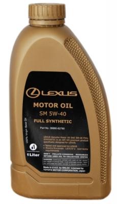 Купить запчасть TOYOTA - 0888082790 LEXUS Motor Oil Full Synthetic SM SAE 5W-40 (1л)