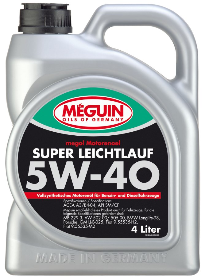 Купить запчасть MEGUIN - 4355 Megol Motorenoel Super Leichtlauf 5W-40