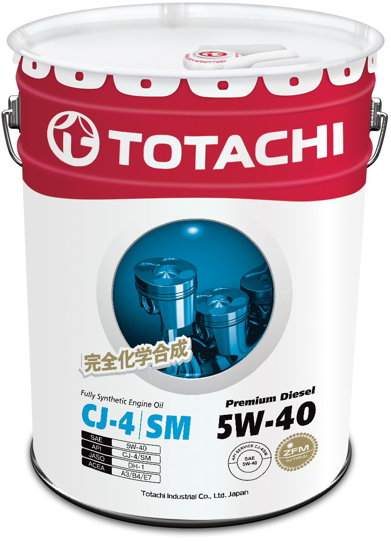Купить запчасть TOTACHI - 4562374690769 Premium Diesel Fully Synthetic CJ-4/SM 5W-40, 20л