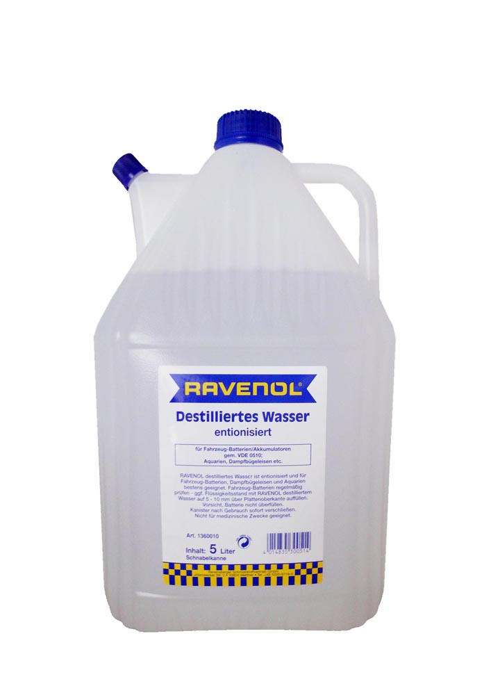 Купить запчасть RAVENOL - 4014835300514 Дистиллированная вода спец.канистра