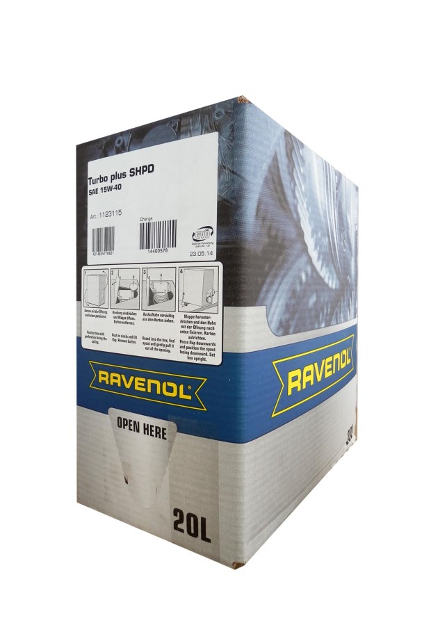 Купить запчасть RAVENOL - 4014835776821 Turbo plus SHPD 15W-40 (20л) ecobox