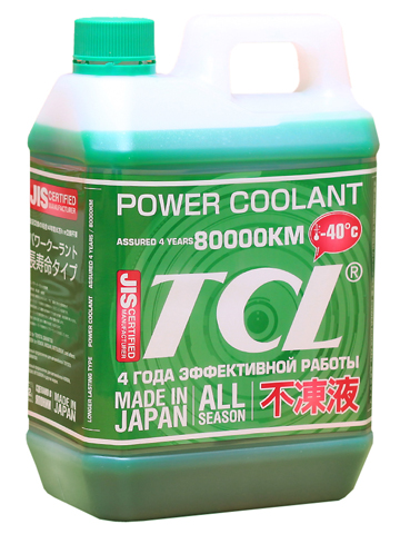 Купить запчасть TCL - PC240G Антифриз Power Coolant -40C зеленый, 2 л
