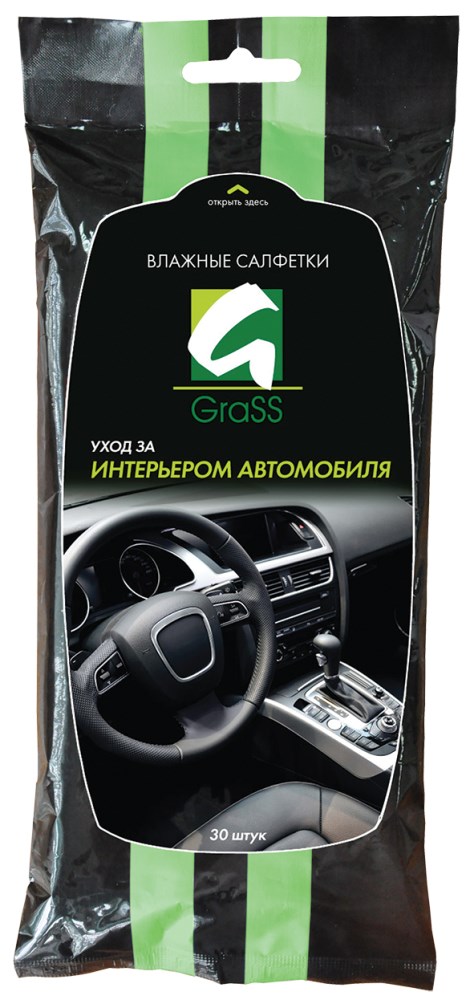 Купить запчасть GRASS - IT0311 Влажные салфетки для ухода за интерьером автомобиля Универсальные