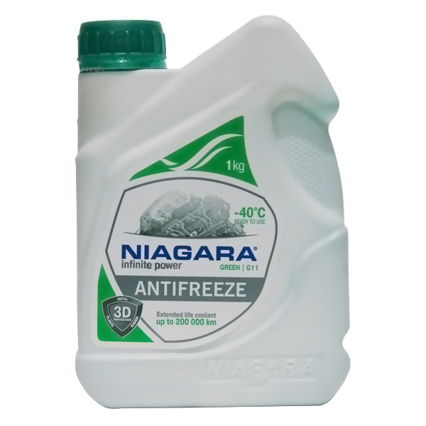 Купить запчасть NIAGARA - 001001002006 Антифриз Green G11 (зеленый), 1 л