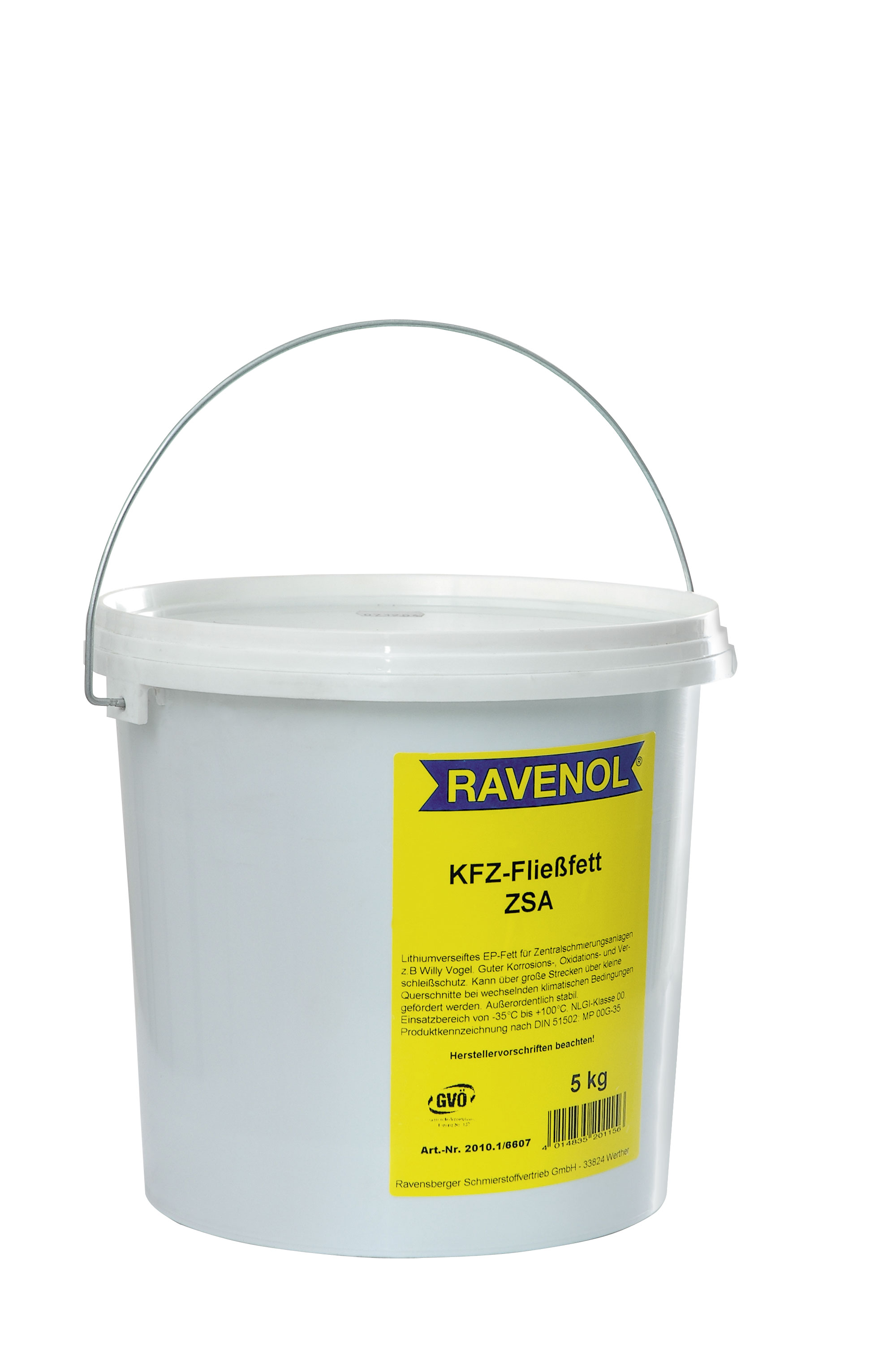 Купить запчасть RAVENOL - 4014835201156 Смазка для централиз. систем KFZ-Fliessfett ZSA (5кг)
