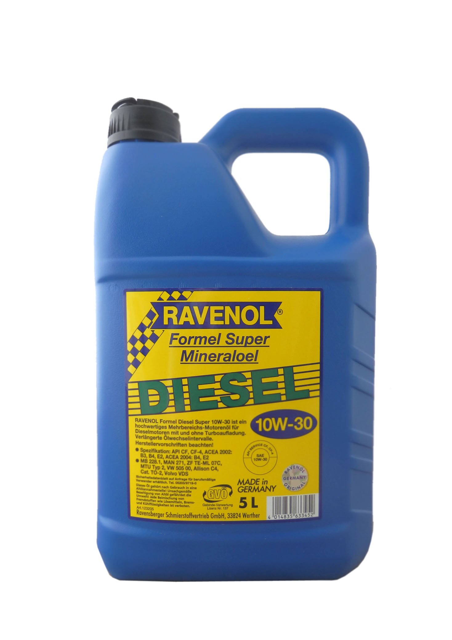 Купить запчасть RAVENOL - 4014835633452 Formel Diesel Super 10W-30, 5л