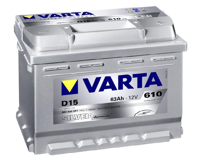 Купить запчасть VARTA - 563400061 Silver Dynamic D15 63/Ч 563400061
